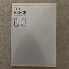 1987 Honda Range UK Market