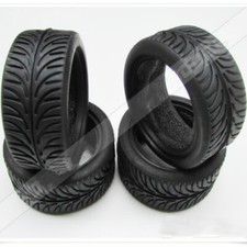 4Pcs Tyres Rubber Replacement Parts Accessories Fit For Kyosho 1/10 RC Drift Car