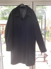 Mens Overcoat Black, similar to a crombie. size see photos