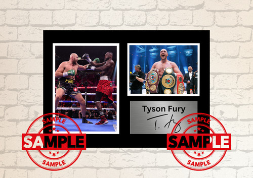 Tyson fury autographed signed - tyson,