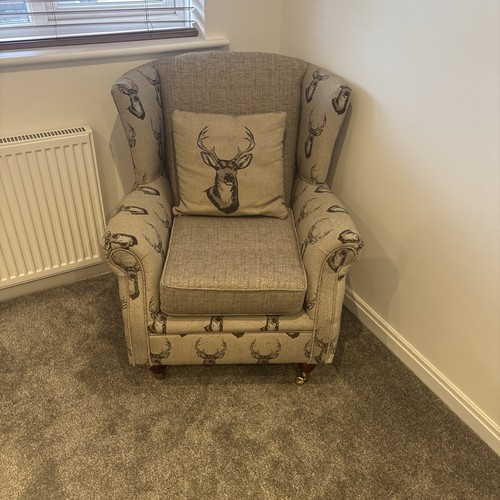 Animal print chair antler - print,