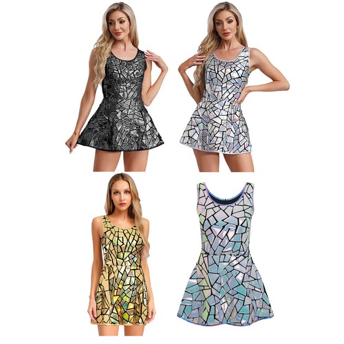 Womens sparkly mirror dress - uk,