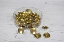 Large 14mm Brassed Head Drawing Pins Thumb Tacks x30 Per Pack Plus Multi Deals
