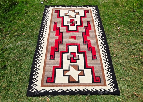5x8 handwoven wool navajo - 5x8,