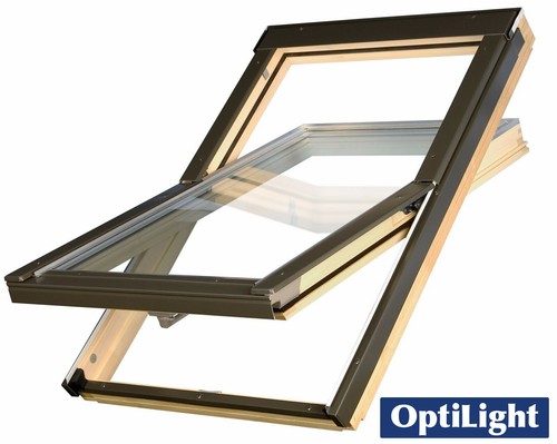 Optilight pine roof window - pine,