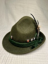 Vtg German Alpine Wool Hat Sz