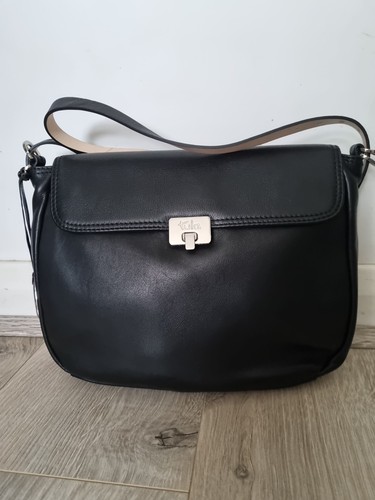 Tula black leather shoulder - tula,