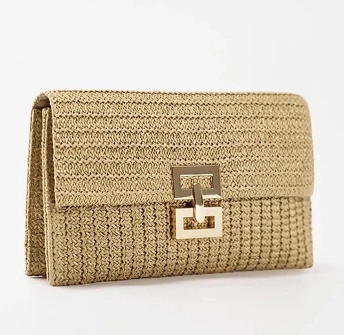 New sophia raffia woven clutch - sophia,