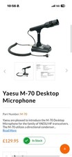 YAESU M-70 Desktop Microphone