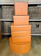 Selection of 6 Empty Hermes Gift Boxes
