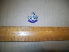 WW1 Sherwood Foresters Notts & Derby Silver & Enamel Sweetheart Brooch Badge