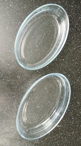 Pair pyrex oval pie dishes - pyrex,