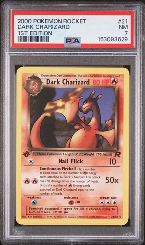 Psa dark charizard - 7,