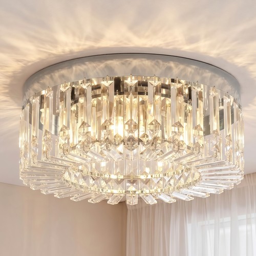 Homcom crystal ceiling light - ceiling,