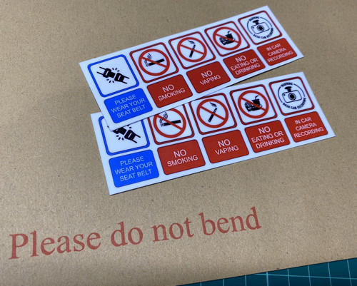 Warning vinyl decals cctv - 2,