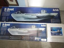 2 Krick U Boat Model Kits Type VIIb & Drive & Diving Set. 1 Complete Kit & 1