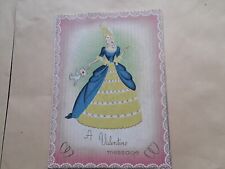 Vintage Valentine's Series 1940's Valentine  Card with dove delivering letter