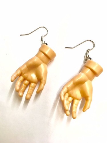 Severed hand earrings - hand, monster