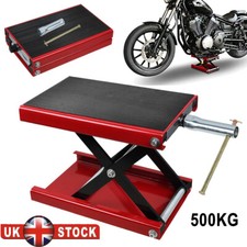 500KG Motorbike Motorcycle Table Bench Workshop Scissor Lift Jack Stand Paddock