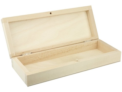 Wooden pencil case box - wooden,
