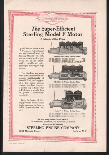1917 sterling boat motor - sterling,