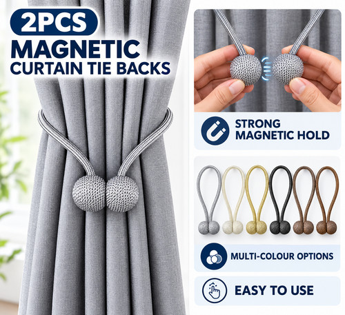 Strong magnetic curtain tie - magnetic,