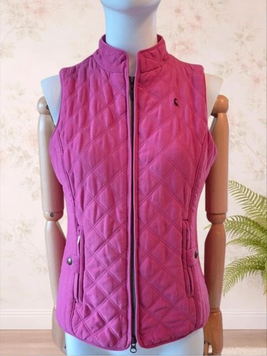 Joules pink quilted gilet - quilted,