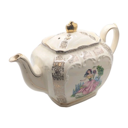 Vintage sadler cube teapot - vintage,