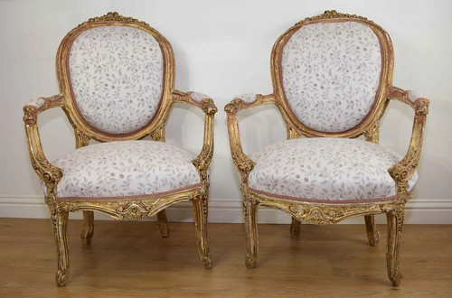 Pair vintage louis style - louis, xv
