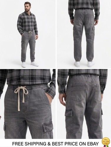 Mens pocket cargo pants casual - cargo,