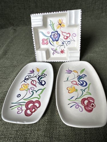 Vintage poole pottery floral - poole,