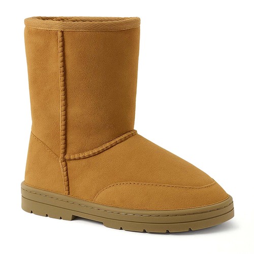 Womens slip faux suede warm - womens,