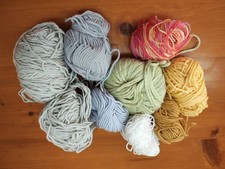 200g of Mixed Knitting Crochet Yarn