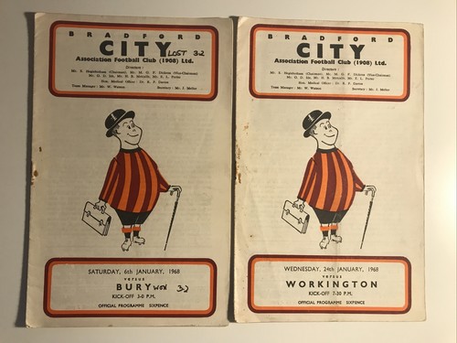 Bradford city programmes 2 - bradford,