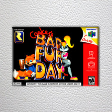 N64 - Conker's Bad Fur Day (NEW High Quality Box Art FRIDGE MAGNET)