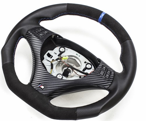 Flat alcantara steering - flat,