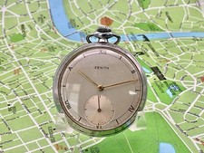 Zenith Pocket Watch . Steel . 1940