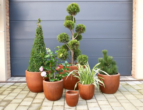 Set clay planters - set, of