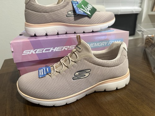 Skechers beige lace - lace, women's