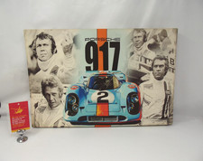 Steve McQueen Canvas Print Montage Porsche 917 46 x 36 cm                     BT