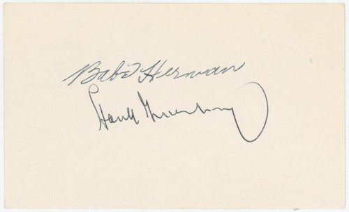 Greenberg herman signed 9 - ,
