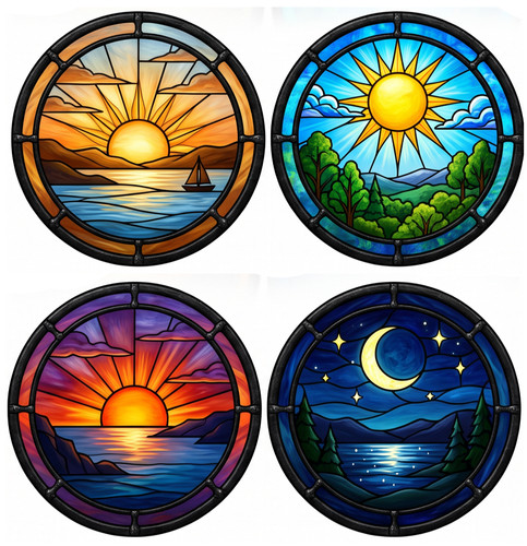 Time day window cling - time,