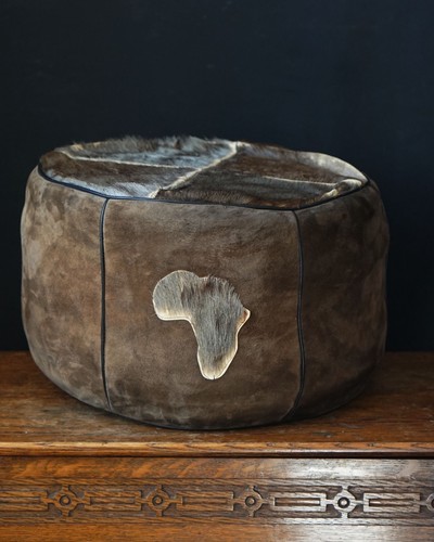 Vintage brown leather - brown, &
