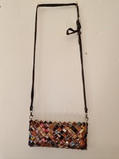 NAHUI OLLIN UPCYCLED CANDY WRAPPER Clutch Bag Handmade Vag