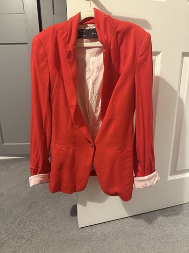 Zara blazer red size - zara,
