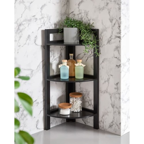 Maine tier corner unit black - unit,