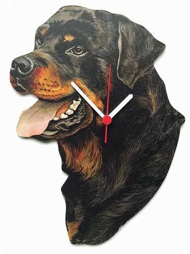 Rottweiler clock - rottweiler,
