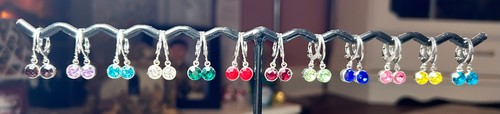 Small silver plated hoop - small,