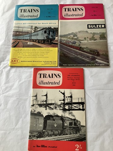 Trains illustrated magazines - trains, x