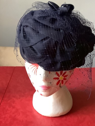 Vintage pillar box - box, navy